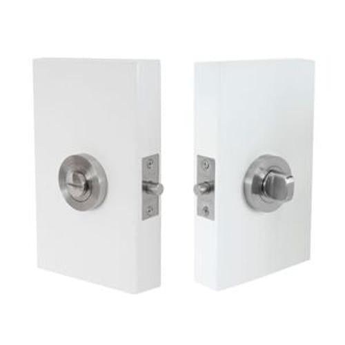 Futura Privacy Set Round Rose - Windsor Hardware 60mm Brushed Nickel