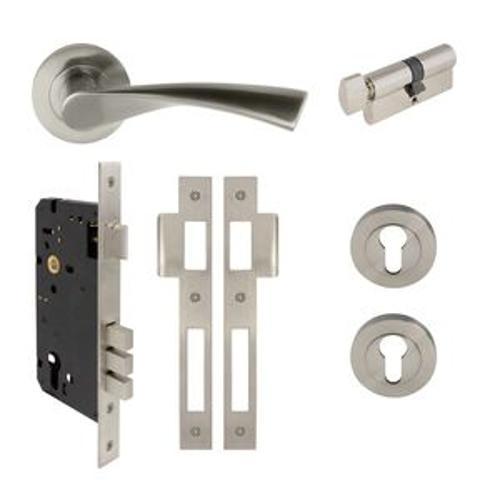 Futura Locking Set Round Brushed Nickel