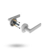 Velocity Standard Rose Series Lever Set Satin Chrome L3 DP LVEL1/L3SCDP