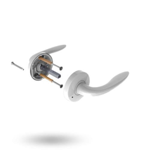 Velocity Standard Rose Series Lever Set Satin Chrome Pearl L1 LVEL2/L1SP