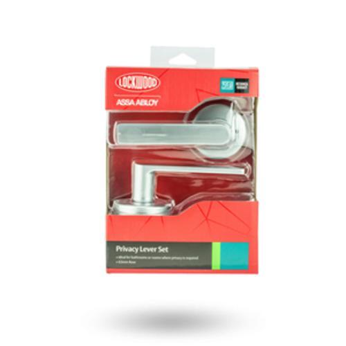 Velocity Standard Rose Series Lever Set Satin Chrome Pearl L3 DP - Lockwood