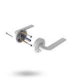 Velocity Standard Rose Series Lever Set Satin Chrome Pearl L4 - Lockwood