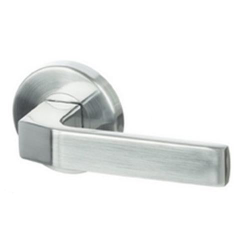 S Range Sienna Lever Dummy Satin Chrome - Miles Nelson