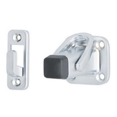 218 Latching Door Stop Wall Mount Satin Chrome - Miles Nelson