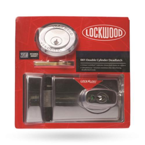 Deadlatch Rimlock 001 Double Cylinder L001-1K1SPDP - Lockwood