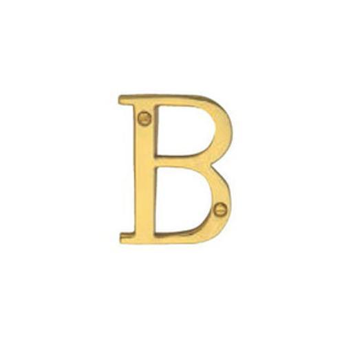 Hardware Victorian Letter B Polished Brass 50mm 5013-B-PB