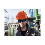 Hustler Safety Glasses Blue Mirror Polarised Lens with Pouch 1652618 - Bolle