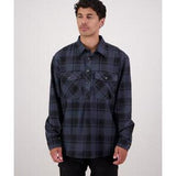 Egmont Shirt Mens Twin Pack Half Shirt Biscuit/Shadow - Swanndri 4XL