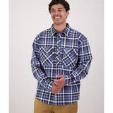 Egmont Shirt Mens Twin Pack Half Shirt Eden/Mid Ocean - Swanndri 5XL