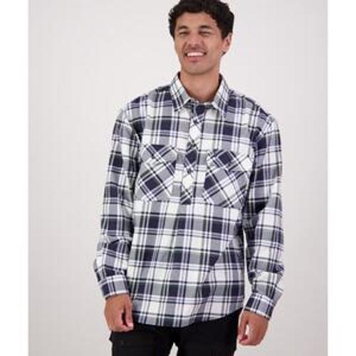 Egmont Shirt Mens Twin Pack Half Shirt Eden/Mid Ocean - Swanndri 5XL