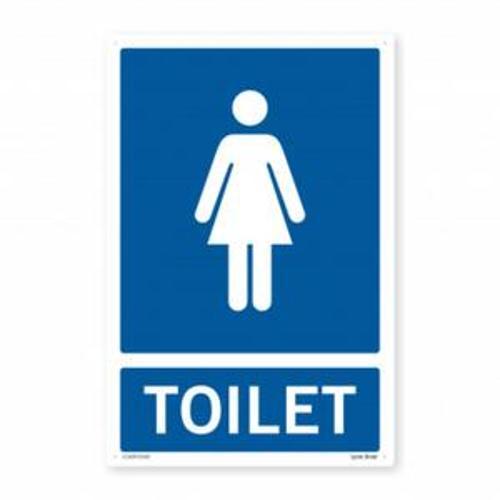 Female Toilet PVC Safety Sign - Lynn River 230mm x 300mm