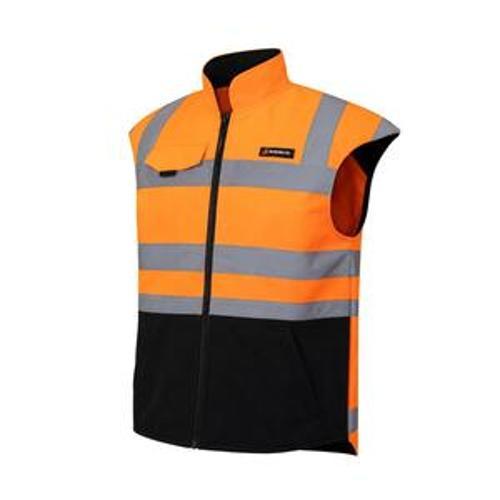 Canvas Hi-Vis Vest Black - Bushbuck XS