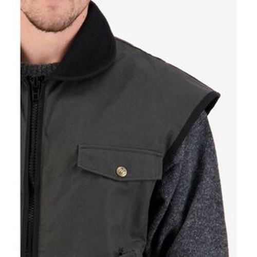 Levels Oilskin Vest Brown Cotton Mens Size - Swanndri 2XL