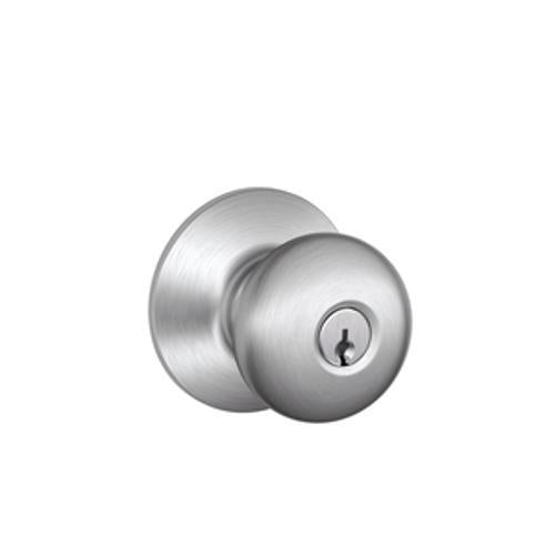F Series Plymouth Entrance Lock Set Satin Chrome Plate pack - Schlage
