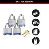 Pin Tumbler Keyed Padlock Laminated Steel - Master Lock 40mm