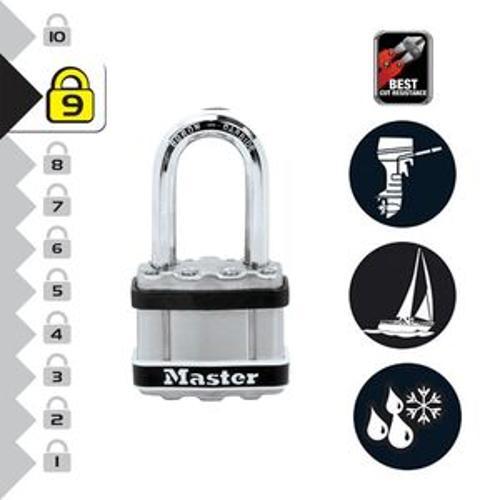 Padlock Stainless Steel Long Shackle - Master Lock 38mm