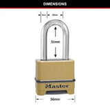 Combination Lock 51mm - MAGNUM