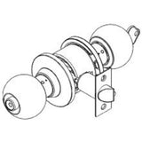 Entrance Set Orbit Satin Stainless Hinged Door 35-45mm Thick 60/70mm Backsets