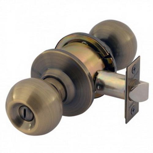 Bala 100C Knobset Privacy Latch 60-70mm Backset Antique Brass EZ102BAALAB - Gait