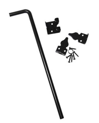 Lockable Cane Bolt 450mm Black BCB-450D - Gartner