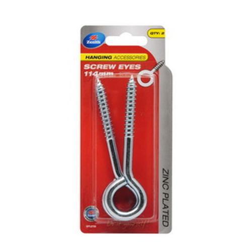 Screw Eye 115 x 7.6 x - Zenith 19mm Steel Zinc Plated 2 card WPL0709