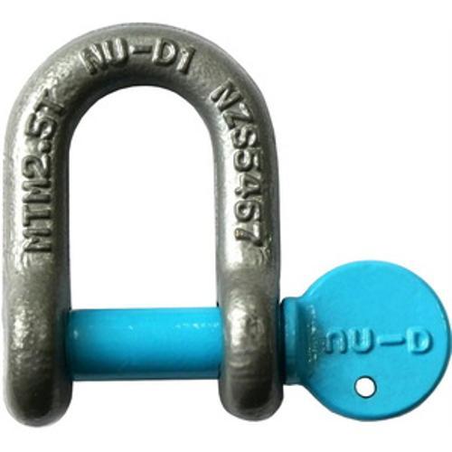 D Shackle 10mm Tested 2500kg Galvanised - NU-D