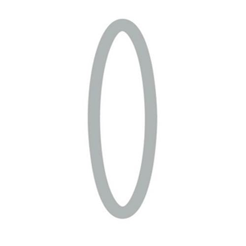 Letterbox Number 0 80mm Silver Adhesive - Box Design
