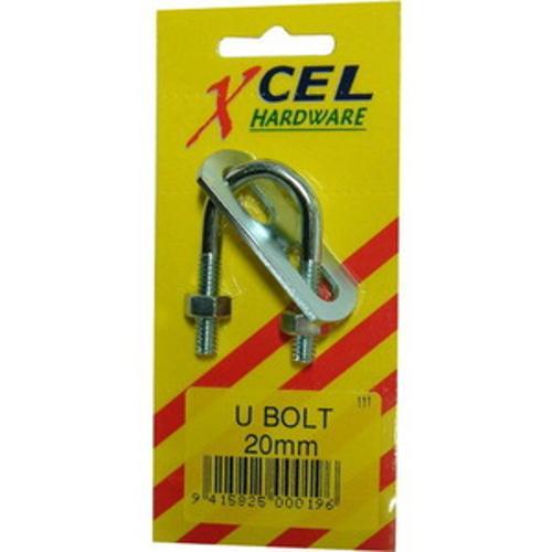 U Bolt Zinc Plated Carded - Xcel 44mm