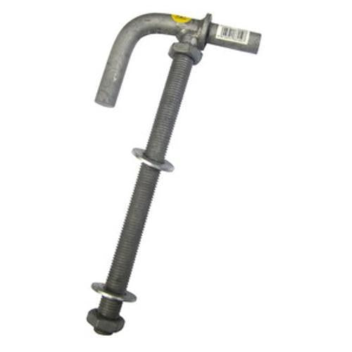 Gudgeon Lock Thru Post 350 x - Gartner 40mm Galvanised Heavy-Duty G1015