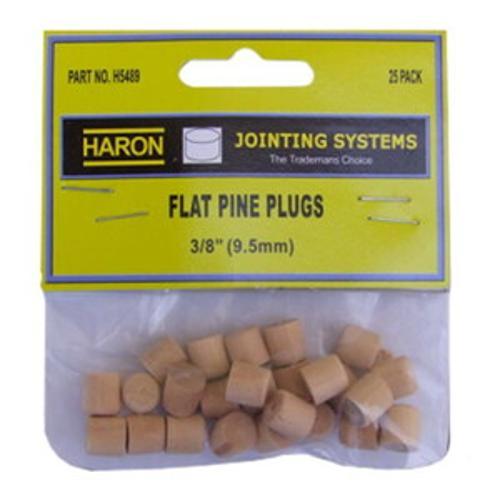 Flat Pine Plugs 12.7mm (1/2 Inch) 25 Pack - Haron