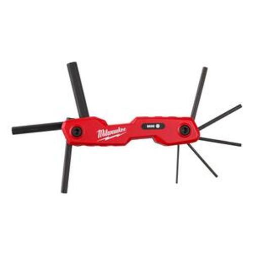 Folding Hex Key Set 8 Piece Metric - Milwaukee