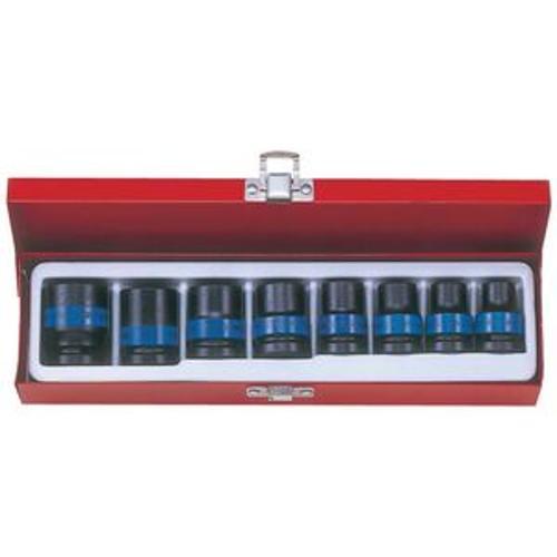 Impact Socket Set 1/2 Inch Drive 10-24mm 8 Piece Set KT4408MP - King Tony