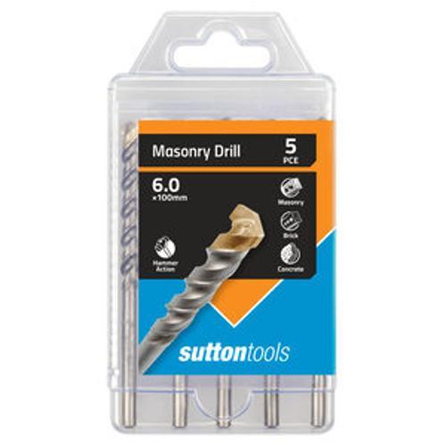 Masonry Drill Sets Standard Fixing 6mm 5 Piece Set