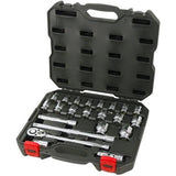 23 Piece Metric Socket Set 1/2 Inch Drive - POWERBUILT