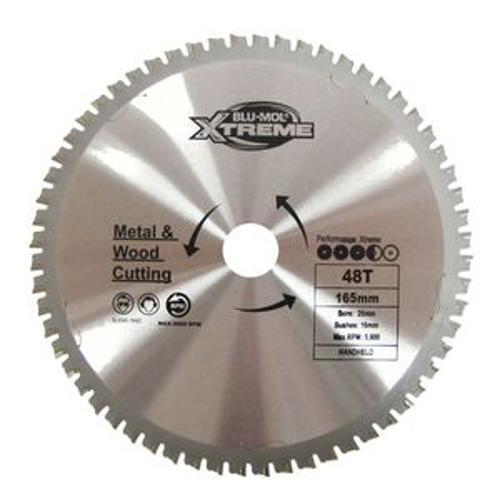 Xtreme Circular Saw Blade Steel Cutting - Blu-Mol 165mm x 48T