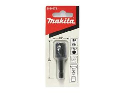 Square Drive Socket Adaptor - Makita 50mm 1/4 Inch to 1/2 Inch