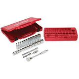 Ratchet And Socket Set 3/8 Inch Drive 28 Piece - SAE 48229408 - Milwaukee
