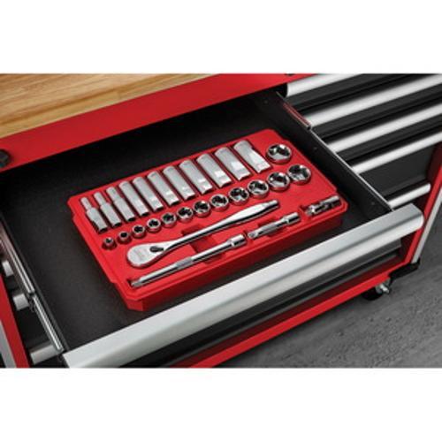 Ratchet And Socket Set 3/8 Inch Drive 28 Piece - SAE 48229408 - Milwaukee