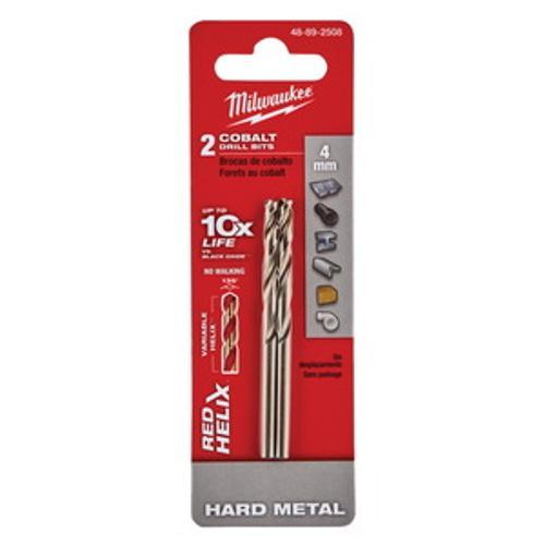 Red Helix Cobalt Drill Bit 4 x - Milwaukee 75mm 2 pack