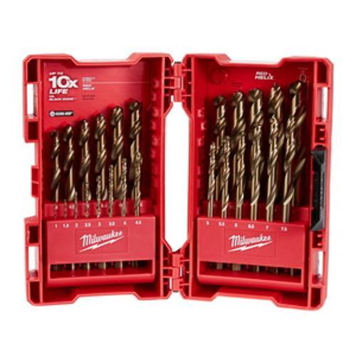 Red Helix Cobalt Drill Bit Kit 25-Piece - Milwaukee