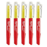 INKZALL Jobsite Yellow Highlighter 5 Pack - Milwaukee