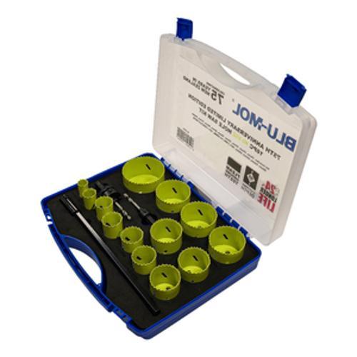 Hole Saw Kit 16 Piece Hi-Vis Cobalt 75th Anniversary Limited Edition 20-83mm
