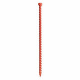 3.9 x 152mm Truss Screw Clear Zinc Coating with Orange Topcoat 50 box