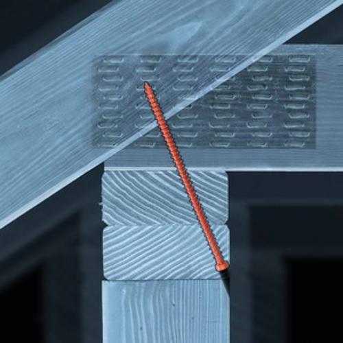 3.9 x 152mm Truss Screw Clear Zinc Coating with Orange Topcoat 50 box