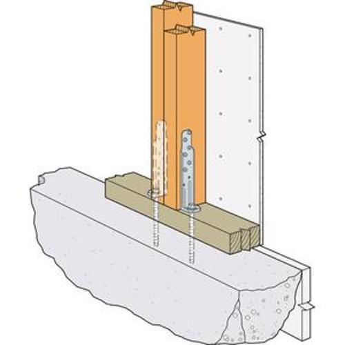 Bracewall Holdown For Concrete - Simpson Strong-Tie