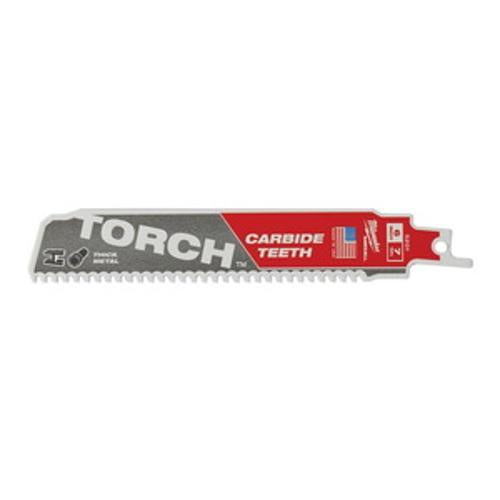Sawzall THE TORCH Carbide Teeth Blade - Milwaukee 150mm 1 Pk 48005201