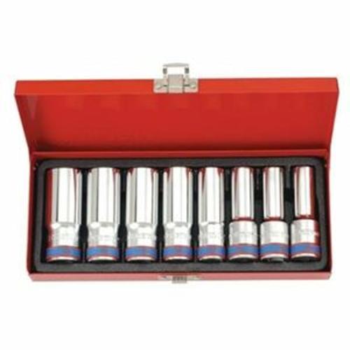Deep Socket Set 8 Piece 1/2 Drive 12-23mm - King Tony