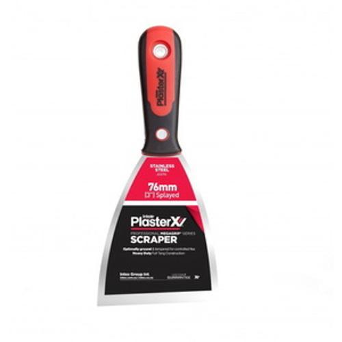 PlasterX MegaGrip Professional 76mm Stainless Steel Splayed Flexible Putty Knife