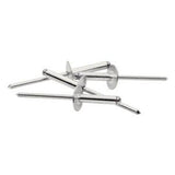 Rivets 4.8 x 12mm Aluminium XL Wide Head and Drill 40 Piece - RAPID