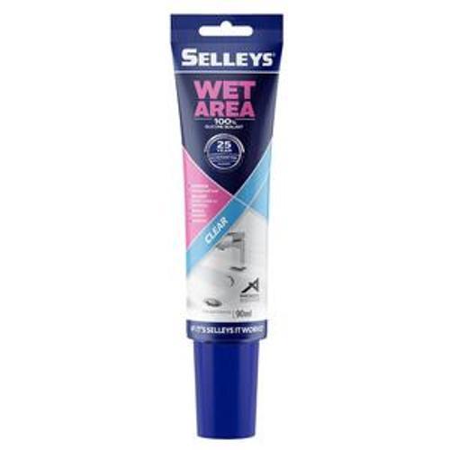 Wet Area Silicone Sealant Clear - Selleys 90ml